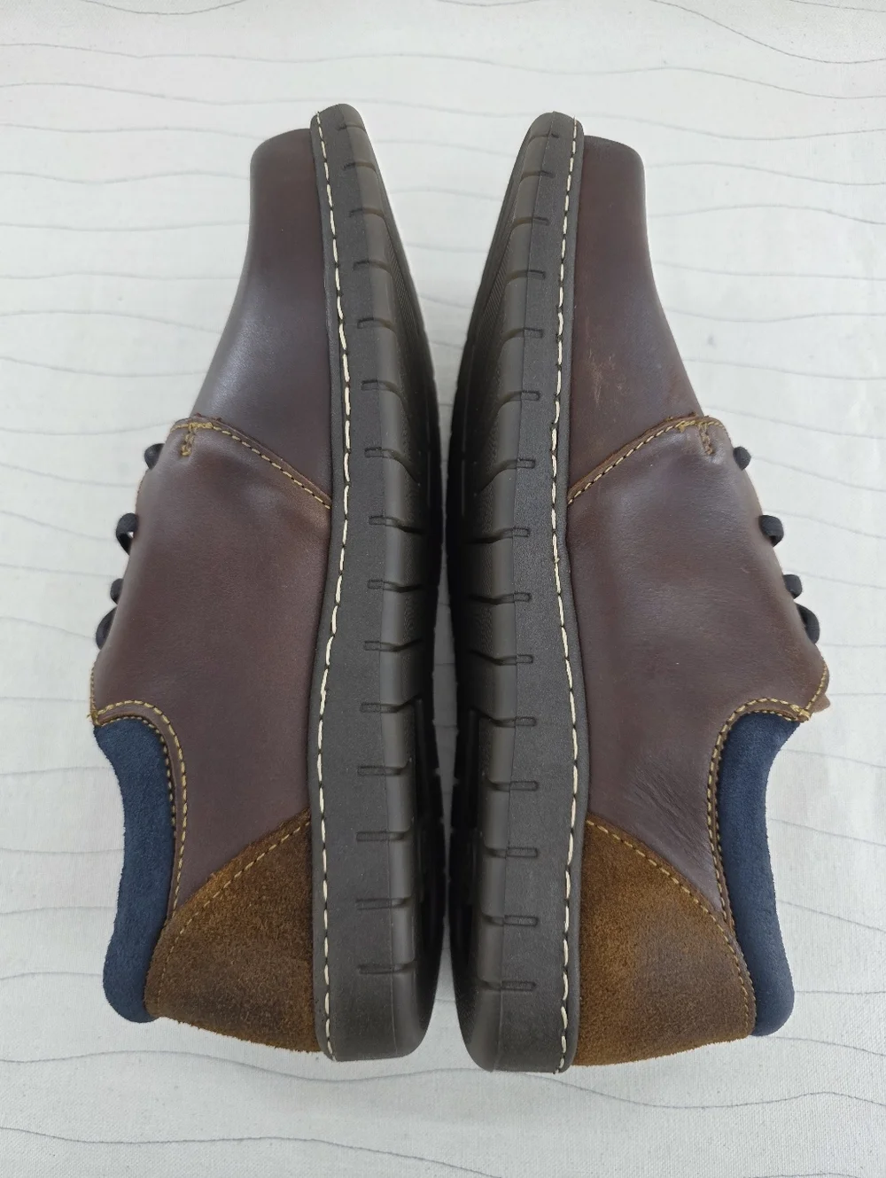 Born Mens Lance Brown Leather Oxford Lace-Up Casual Dress Shoes Size 9 EUC